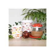 Glass Mushroom Mug and Saucer