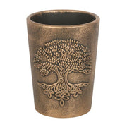 Tree of Life Bronze Terracotta Plant Pot by Lisa Parker
