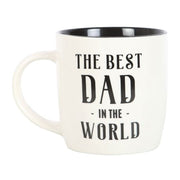 Lavish Kitchen Isle Best Dad in the World mug with bold text, ceramic design, perfect for Father’s Day or gift-giving.