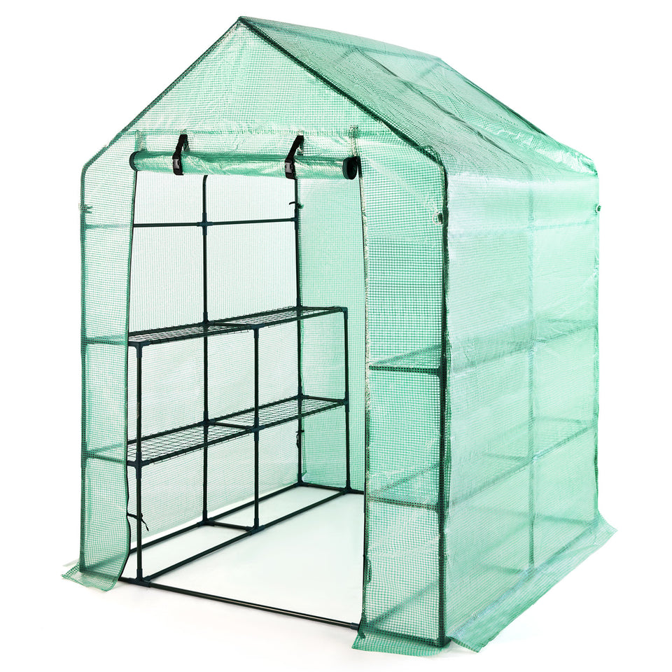 Walk in Garden Greenhouse 3 tier 4 shelves 100% Waterproof for Garden and Outdoor