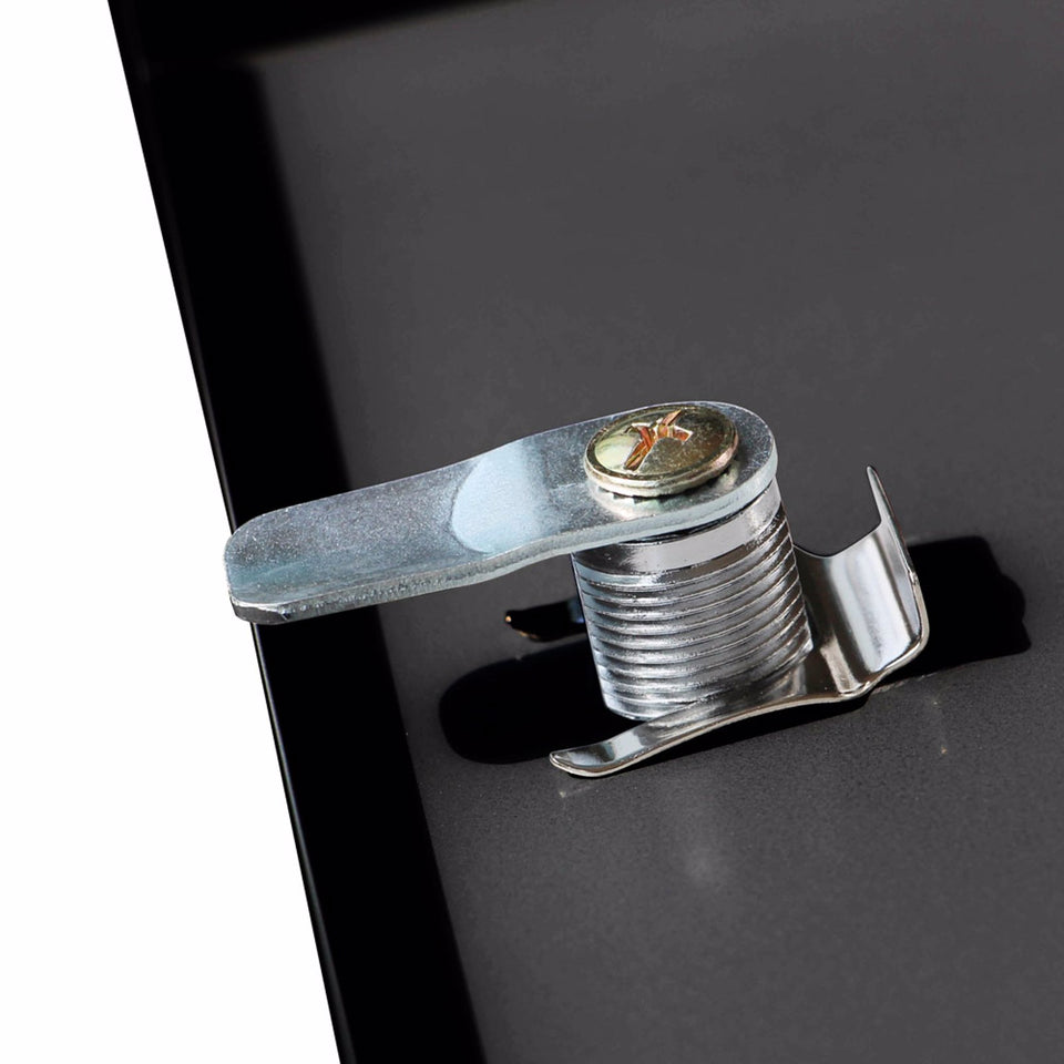 Zinc Mailbox  Wall-Mounted Lockable Post Letter Box with Viewing Windows