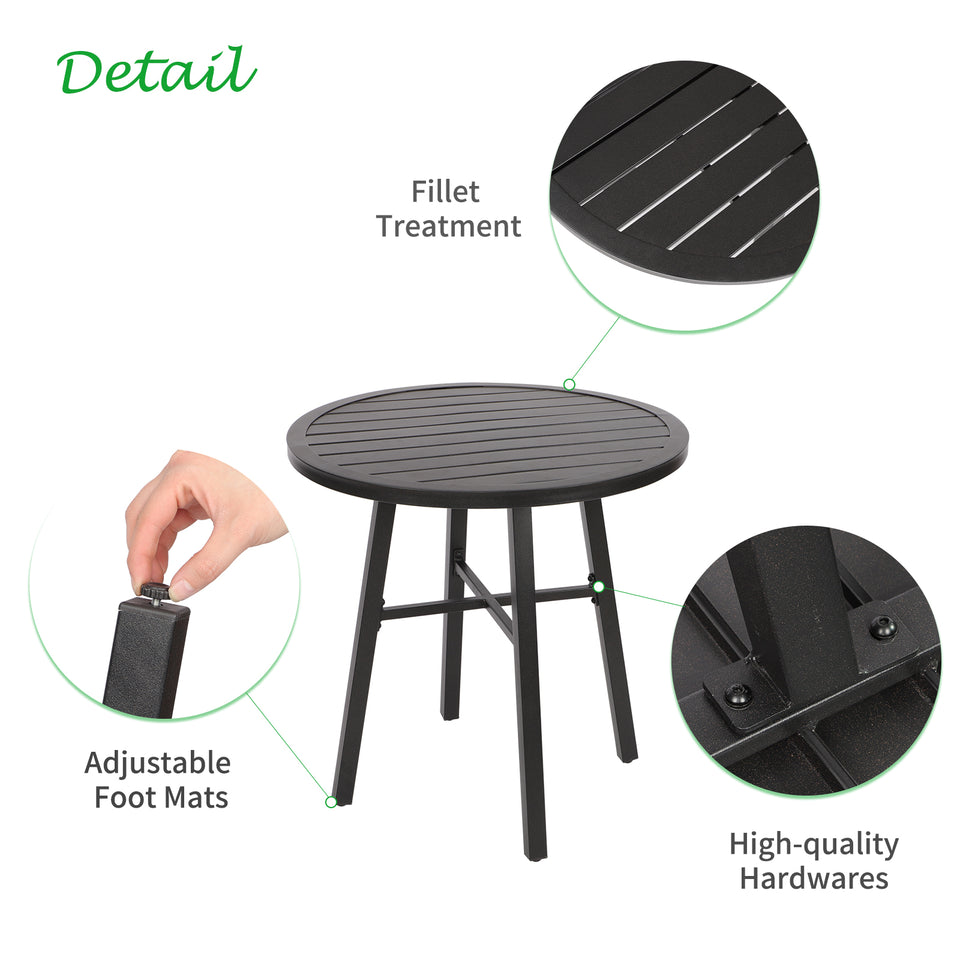 Dining Bistro Furniture Set 2 Seater with Round Table