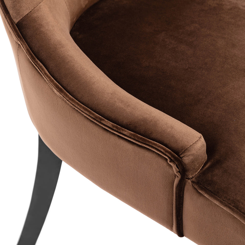 Set of 2 Velvet Dining Chairs