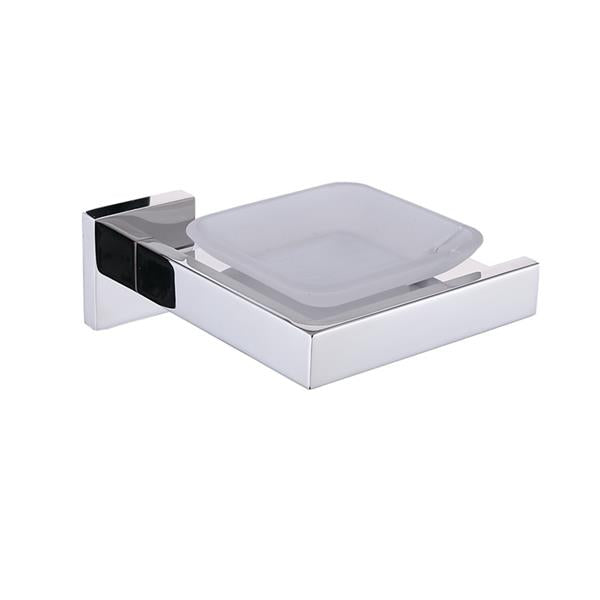 Bright Polishing Soap Dish Rust-Proof 304 Stainless Steel Square Soap Holder