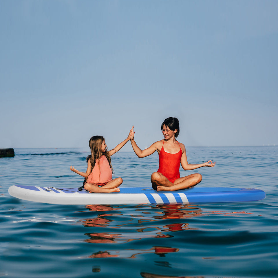 Inflatable Paddle Boards Stand Up 10.5'x30 x6 ISUP Surf Control Non-Slip Deck Standing Boat Blue
