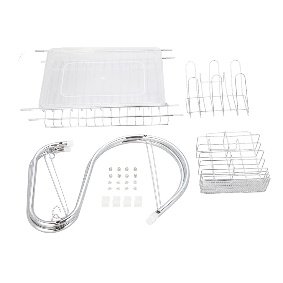 Multifunctional S-shaped two Layers Dish Rack