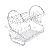 Multifunctional S-shaped two Layers Dish Rack - Lavish Kitchen Isle
