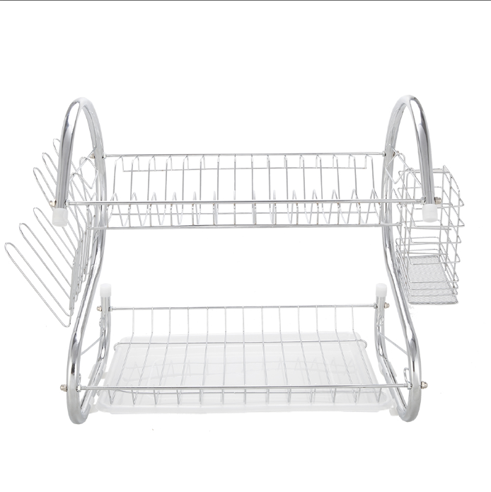 Multifunctional S-shaped two Layers Dish Rack