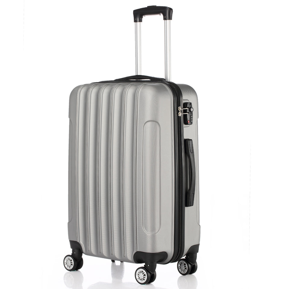 3-in-1 Multifunctional Large Capacity Traveling Storage Suitcase Silver Grey
