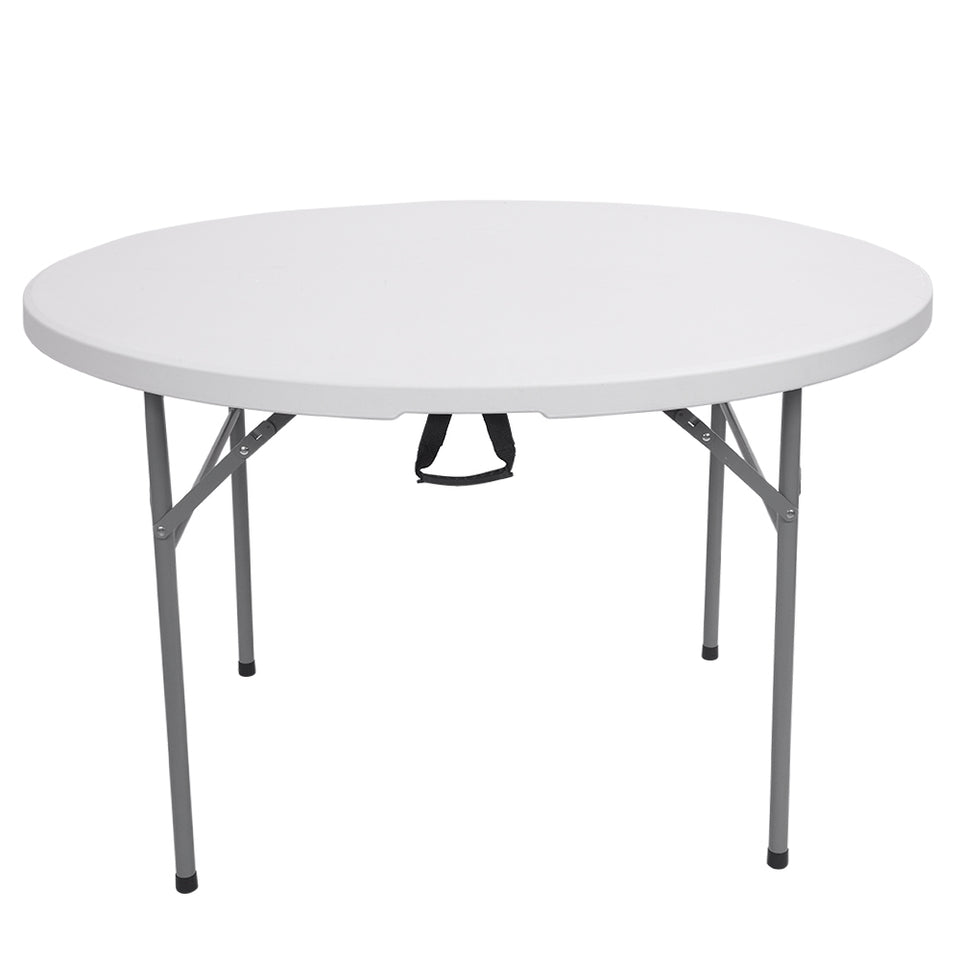 48inch Round Folding Outdoor Table -  White