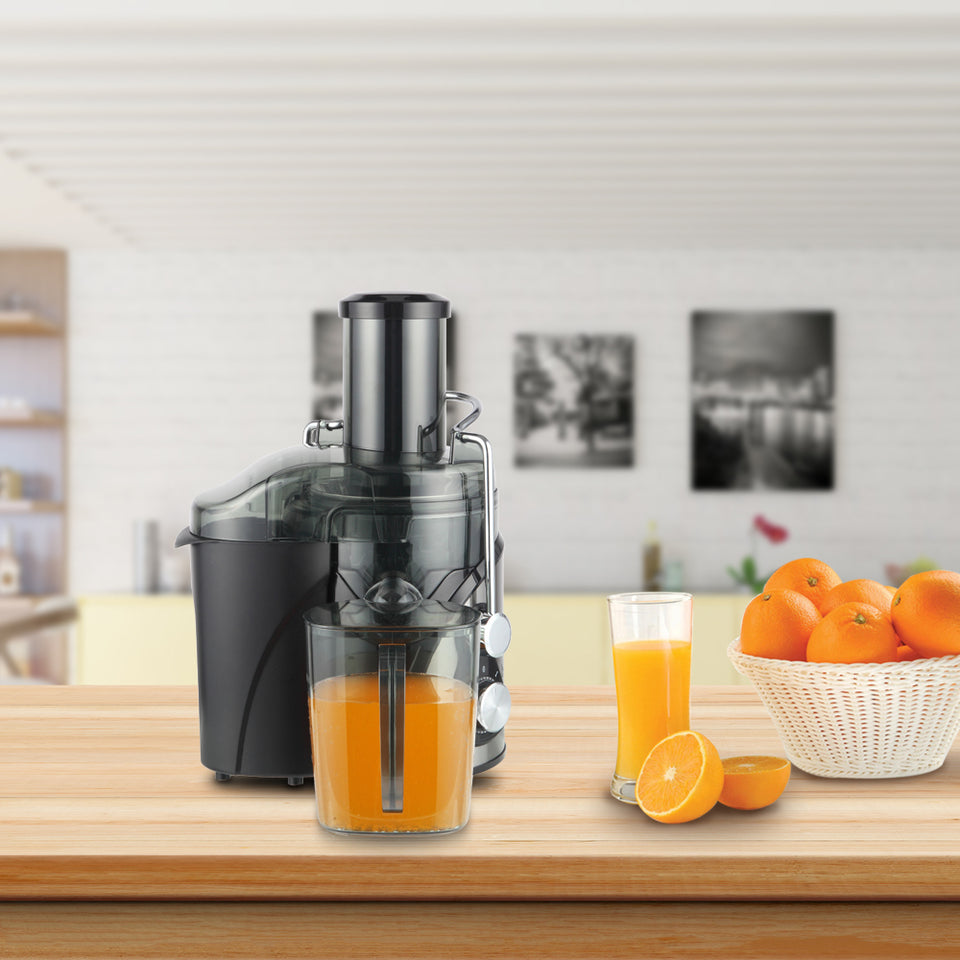 Large Electric Juicer (Diameter/1500ml)- Black