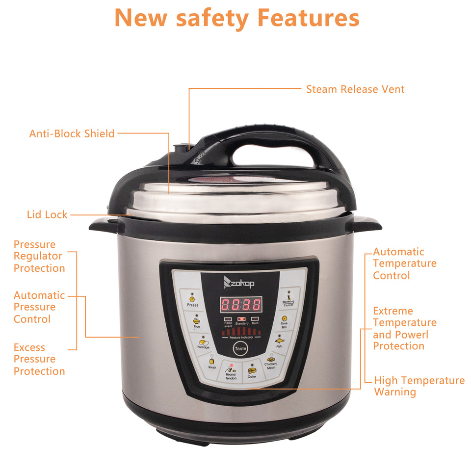 Stainless steel electric pressure cooker 13 in 1 cooking mode