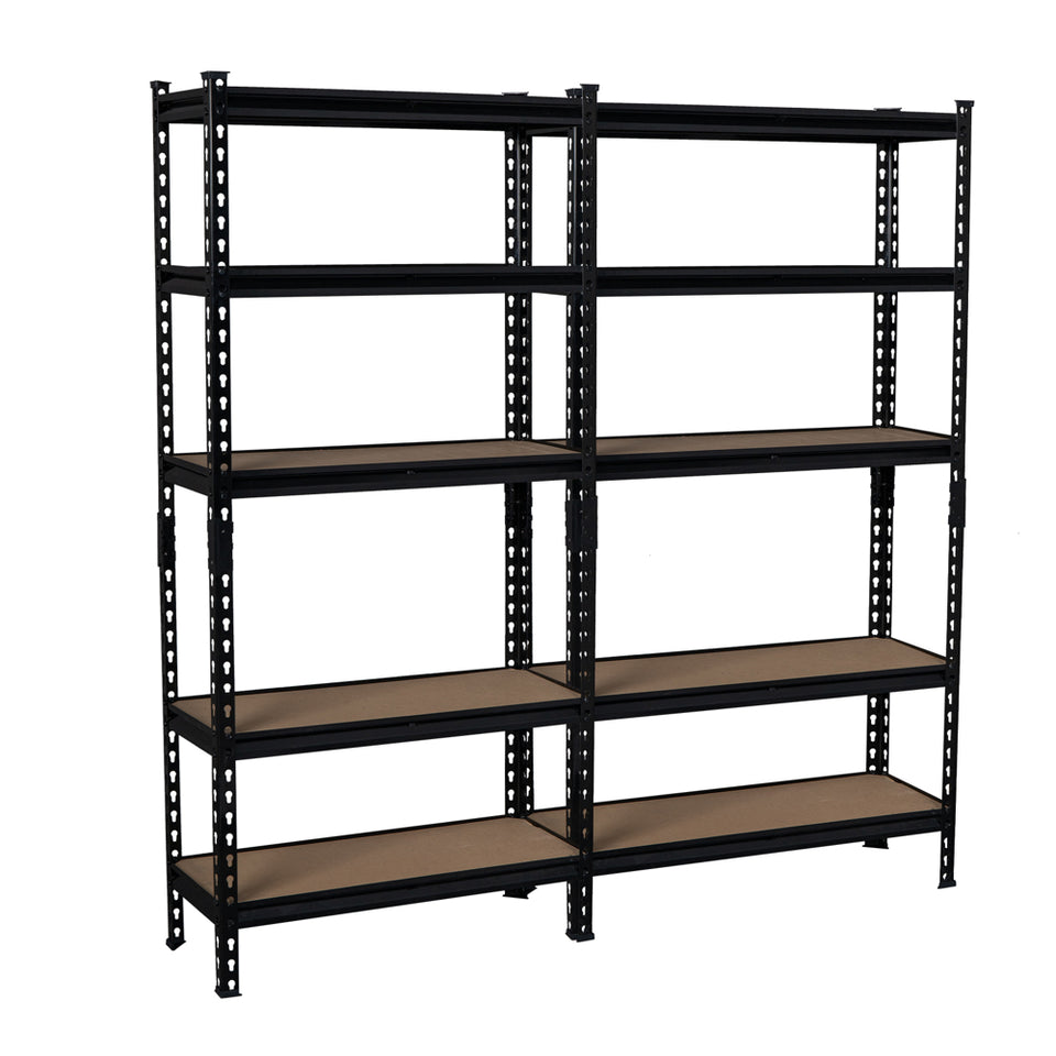 2 Packs Heavy Duty Metal Garage Shelving Unit Shed Storage Shelves Boltless Shelf Rack