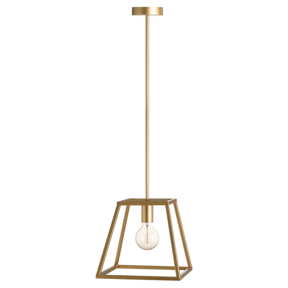 Handcrafted Brass Piped Pendant Light