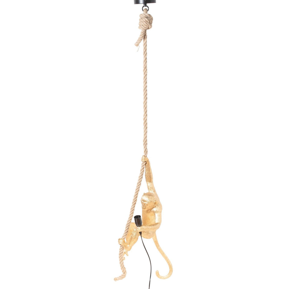 George The Monkey Hanging Gold Light-Hill Interior