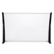 White and black Lavish Kitchen Isle HT-120 x 80 rain cover eaves canopy with bracket for household doors and windows.