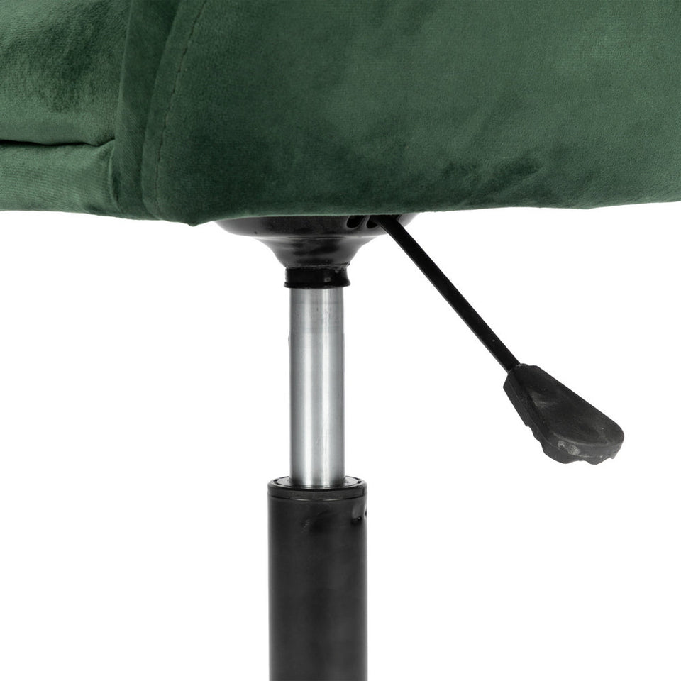 Adjustable Bucket-style Leisure Bar Chair (Dark Green)-Lavish Kitchen Island