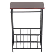 Lavish Kitchen Isle multifunctional bathroom side table with compartments, ideal for indoor use and coffee accessories.