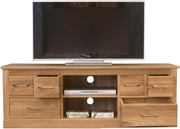 Mobel Oak Widescreen Television Cabinet - Lavish Kitchen Isle