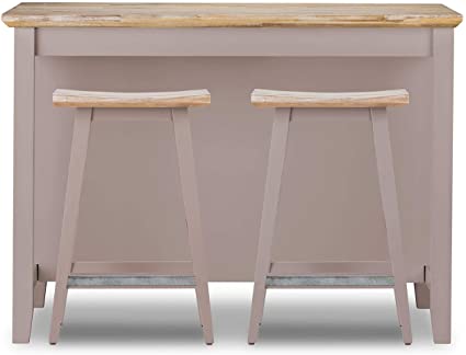 Breakfast bar with 2 shelves, chopping board and tray.-Lavish Kitchen Island