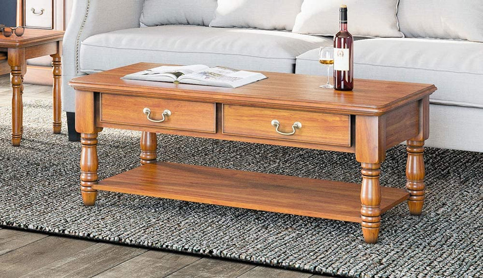 La Reine Coffee Table with Drawers