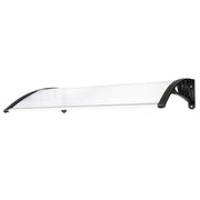 Lavish Kitchen Isle HT-120 x 80 rain cover eaves canopy with white and black brackets for door and window protection.