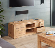 Mobel Oak Widescreen Television Cabinet - Lavish Kitchen Isle