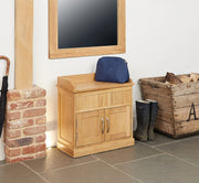 Mobel Oak Shoe Bench with Hidden Storage - Lavish Kitchen Isle