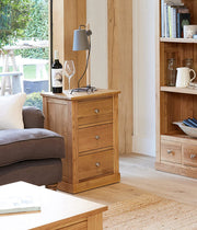 Mobel Oak Three Drawer Lamp Table - Lavish Kitchen Isle