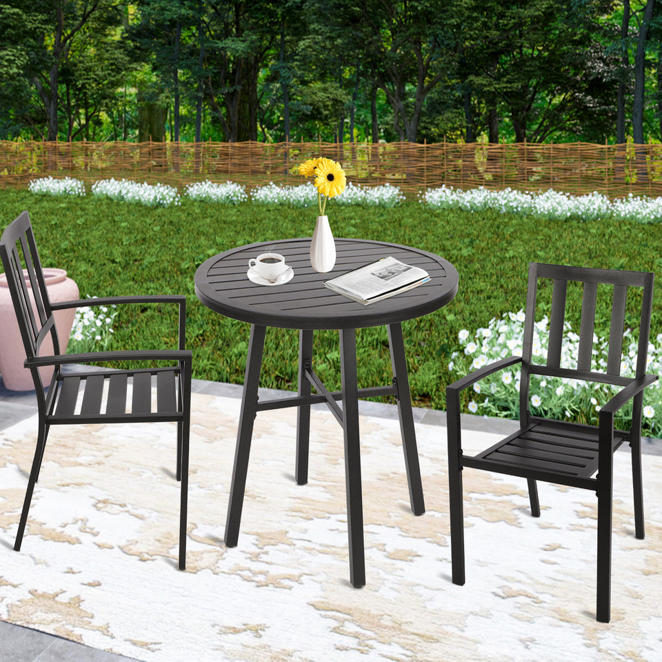 Dining Bistro Furniture Set 2 Seater with Round Table