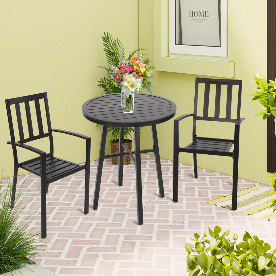 Dining Bistro Furniture Set 2 Seater with Round Table
