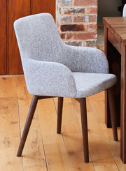 Walnut Light Grey Chair (Pack of two) - Lavish Kitchen Isle