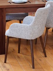 Walnut Light Grey Chair (Pack of two) - Lavish Kitchen Isle