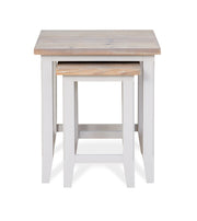 Baumhaus signature nest of two tables, featuring a modern design with a smooth finish and versatile nesting capability.