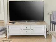Baumhaus Signature widescreen television stand showcasing a sleek design and ample storage space.