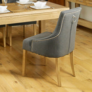 Mobel Oak Dining Table set 150cm (6 Seater)- Slate - Lavish Kitchen Isle
