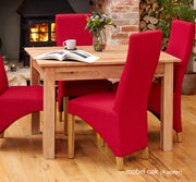 Mobel Oak Dining Table set 120cm (4 Seater)- Slate - Lavish Kitchen Isle