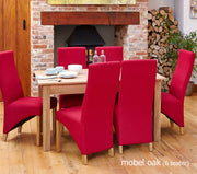 Mobel Oak Dining Table set 150cm (6 Seater)- Slate - Lavish Kitchen Isle
