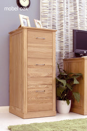 Mobel Oak 3 Drawer Filing Cabinet - Lavish Kitchen Isle