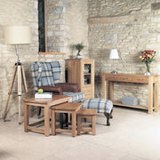 Mobel Oak Nest of 3 Coffee Tables - Lavish Kitchen Isle