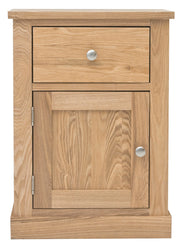 Mobel Oak One Door one Drawer Lamp Table - Lavish Kitchen Isle