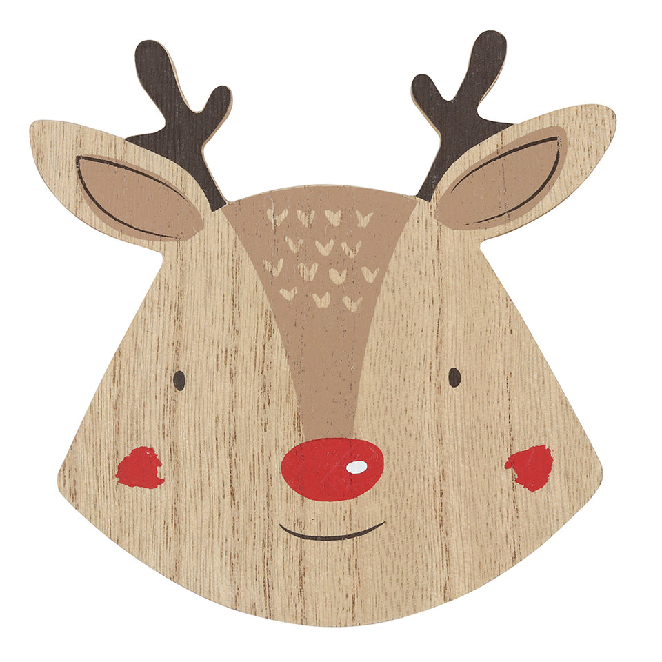 Set of 4 Chirstmas Reindeer Coasters| Christmas Hostess Gift