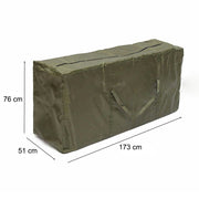 Outdoor Cushion Dustproof Cover Storage Bag Garden Furniture Covers 173x76x51cm - Black - Lavish Kitchen Isle