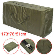 Outdoor Cushion Dustproof Cover Storage Bag Garden Furniture Covers 173x76x51cm - Black - Lavish Kitchen Isle