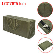Outdoor Cushion Dustproof Cover Storage Bag Garden Furniture Covers 173x76x51cm - Black - Lavish Kitchen Isle