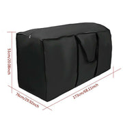 Outdoor Cushion Dustproof Cover Storage Bag Garden Furniture Covers 173x76x51cm - Black - Lavish Kitchen Isle