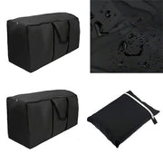 Outdoor Cushion Dustproof Cover Storage Bag Garden Furniture Covers 173x76x51cm - Black - Lavish Kitchen Isle