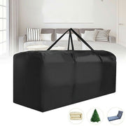Outdoor Cushion Dustproof Cover Storage Bag Garden Furniture Covers 173x76x51cm - Black - Lavish Kitchen Isle