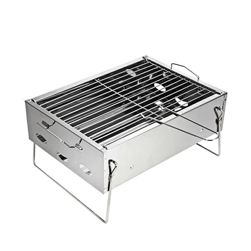 Folding BBQ Barbecue Grill Portable Charcoal Stove for Camping Garden Outdoor - Small Size
