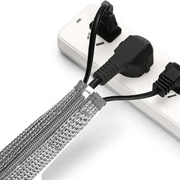 120cm Cable Tidy Zip Sleeve for PC/TV Wire Management Organisers Cable Cover Protector - Lavish Kitchen Isle